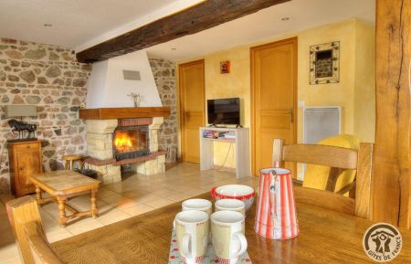 G&icirc;te n&deg;1730 Villi&eacute;-Morgon - Rh&ocirc;ne - G&icirc;te/Maison de vacances "l'Alambic" &agrave; Villi&eacute; Morgon, en plein coeur du Beaujolais, dans le Rh&ocirc;ne : s&eacute;jour avec chemin&eacute;e.